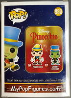 Jiminy Cricket (Black Jacket) from Pinocchio - Pop! Vinyl Figures manufactured by Funko [Back]