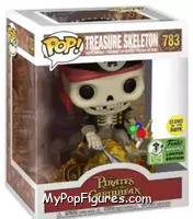 Treasure Skeleton (Glow in the Dark) (Jumbo) from Pirates of the Caribbean - Pop! Vinyl Figures manufactured by Funko [Front]