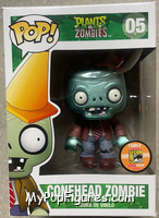 Conehead Zombie (Metallic) from Plants vs Zombies - Pop! Vinyl Figures manufactured by Funko [Front]