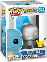 Squirtle (Silver Metallic) from Pokemon - Pop! Vinyl Figures manufactured by Funko [Front]