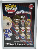 Billy from Power Rangers - Pop! Vinyl Figures manufactured by Funko [Back]