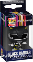 Black Ranger (30th Anniversary) from Power Rangers - Pop! Keychains manufactured by Funko [Front]