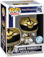 White Ranger (with Sword) from Power Rangers - Pop! Vinyl Figures manufactured by Funko [Front]