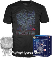 Fugitive Predator (Clear With T-Shirt) from Predator - Pop! Vinyl Figures manufactured by Funko [Front]