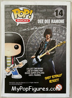 Dee Dee Ramone from Ramones - Pop! Vinyl Figures manufactured by Funko [Back]