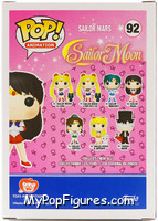 Sailor Mars from Sailor Moon - Pop! Vinyl Figures manufactured by Funko [Back]