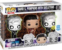 David S. Pumpkins with Skeletons (Glows in the Dark) from Saturday Night Live - Pop! Sets manufactured by Funko [Front]