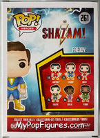 Freddy from Shazam! - Pop! Vinyl Figures manufactured by Funko [Back]