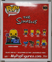 Couch Homer from Simpsons - Pop! Vinyl Figures manufactured by Funko [Back]