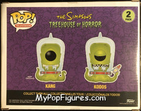 Kang and Kodos (Glows in the Dark) from Simpsons - Pop! Sets manufactured by Funko [Back]