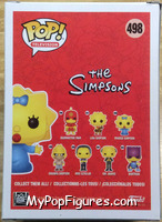 Maggie Simpson from Simpsons - Pop! Vinyl Figures manufactured by Funko [Back]