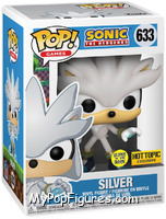 Silver (Glow in the Dark) from Sonic the Hedgehog - Pop! Vinyl Figures manufactured by Funko [Front]