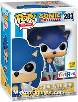 Sonic with Ring (Glow in the Dark) from Sonic the Hedgehog - Pop! Vinyl Figures manufactured by Funko [Front]