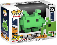 Medium Invader (Green) from Space Invaders - 8-Bit Pop! manufactured by Funko [Front]