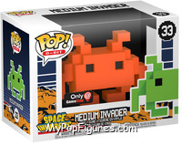 Medium Invader (Orange) from Space Invaders - 8-Bit Pop! manufactured by Funko [Front]