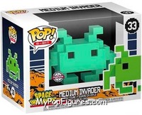 Medium Invader (Teal) from Space Invaders - 8-Bit Pop! manufactured by Funko [Front]