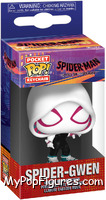 Spider-Gwen from Spider-Man - Across the Spider-Verse - Pop! Keychains manufactured by Funko [Front]