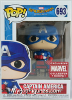 Captain America (Chair) from Spider-Man - Spider-Man Homecoming Pop! manufactured by Funko [Front]