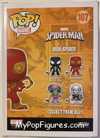 Iron Spider from Spider-Man - Spider-Man Pop! manufactured by Funko [Back]