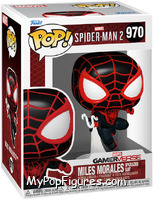 Miles Morales (Upgraded Suit) from Spider-Man - Spider-Man 2 Pop! manufactured by Funko [Front]