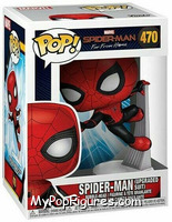 Spider-Man (Upgraded Suit) from Spider-Man - Spider-Man Far From Home Pop! manufactured by Funko [Front]