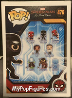 Spider-Man (Stealth Suit, Goggles Up) from Spider-Man - Spider-Man Far From Home Pop! manufactured by Funko [Back]