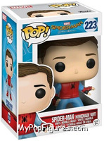 Spider-Man (Homemade Suit) (Unmasked) from Spider-Man - Spider-Man Homecoming Pop! manufactured by Funko [Front]