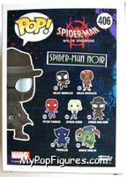 Spider-Man (Noir) from Spider-Man - Spider-Man Into the Spiderverse Pop! manufactured by Funko [Back]