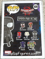 Spider-Man (Noir) from Spider-Man - Spider-Man Into the Spiderverse Pop! manufactured by Funko [Back]