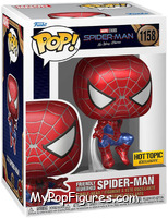 Spider-Man (Friendly Neighborhood) (Metallic) from Spider-Man - No Way Home - Pop! Vinyl Figures manufactured by Funko [Front]