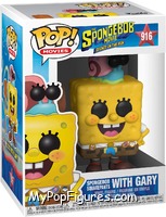 SpongeBob SquarePants (with Gary) from Spongebob Squarepants - Pop! Vinyl Figures manufactured by Funko [Front]