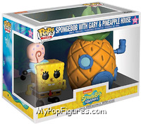 Spongebob with Gary & Pineapple House from Spongebob Squarepants - Pop! Towns manufactured by Funko [Front]