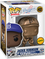 Jackie Robinson (Fielding) (Bronze) (Chase) from Sports Legends - Pop! Vinyl Figures manufactured by Funko [Front]