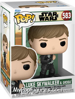 Luke Skywalker & Grogu (Book of Boba Fett) from Star Wars - Book of Boba Fett - Pop! Vinyl Figures manufactured by Funko [Front]