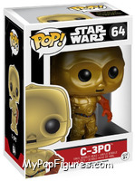 C-3PO (Red Arm) from Star Wars - Force Awakens - Pop! Vinyl Figures manufactured by Funko [Front]