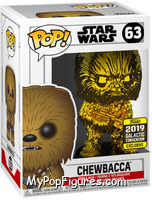 Chewbacca (Gold Chrome) from Star Wars - Force Awakens - Pop! Vinyl Figures manufactured by Funko [Front]