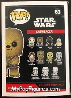 Chewbacca (Flocked) from Star Wars - Force Awakens - Pop! Vinyl Figures manufactured by Funko [Back]