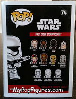 First Order Stormtrooper from Star Wars - Force Awakens - Pop! Vinyl Figures manufactured by Funko [Back]