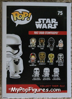 First Order Stormtrooper from Star Wars - Force Awakens - Pop! Vinyl Figures manufactured by Funko [Back]