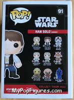 Han Solo from Star Wars - Force Awakens - Pop! Vinyl Figures manufactured by Funko [Back]