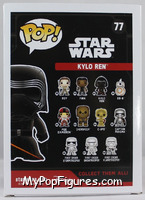 Kylo Ren from Star Wars - Force Awakens - Pop! Vinyl Figures manufactured by Funko [Back]