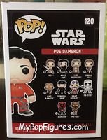 Poe Dameron from Star Wars - Force Awakens - Pop! Vinyl Figures manufactured by Funko [Back]