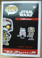 C-3PO (Unfinished) from Star Wars - Pop! Vinyl Figures manufactured by Funko [Back]