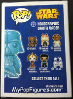 Holographic Darth Vader (Glows in the Dark) from Star Wars - Pop! Vinyl Figures manufactured by Funko [Back]