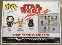 First Order Three Pack from Star Wars - Pop! Sets manufactured by Funko [Back]