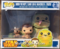 Jabba The Hutt / Slave Leia / Salacious B. Crumb from Star Wars - Pop! Sets manufactured by Funko [Front]