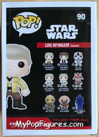 Luke Skywalker (Bespin Encounter) from Star Wars - Pop! Vinyl Figures manufactured by Funko [Back]