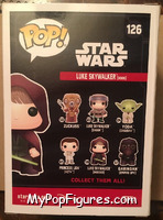 Luke Skywalker (Hood) from Star Wars - Pop! Vinyl Figures manufactured by Funko [Back]