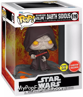 Red Saber Series Volume 1: Darth Sidious (Glows in the Dark) from Star Wars - Pop! Vinyl Figures manufactured by Funko [Front]