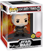 Red Saber Series Volume 1: Darth Tyranus (Glows in the Dark) from Star Wars - Pop! Vinyl Figures manufactured by Funko [Front]